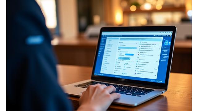 Persona che interagisce con un CRM