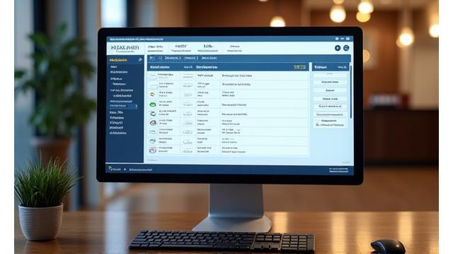 Interfaccia di sistema PMS moderno